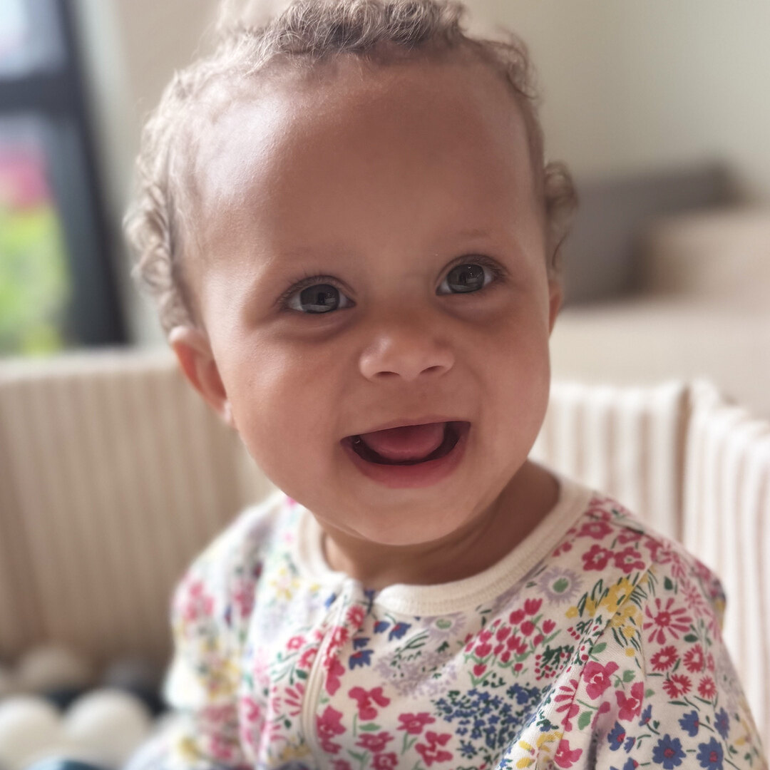 Their ten-month-old daughter.
